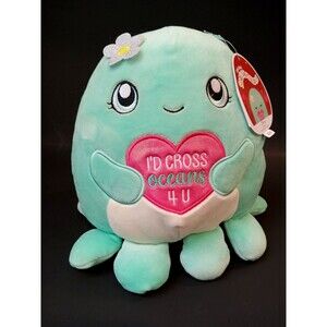 NWT 2021 Kellytoy Squishmallow Olina Octopus Valentine I’d Cross Oceans 4 U